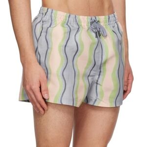 JACQUEMUS Blue Le Raphia 'Le Maillot Pingo' Swim Shorts